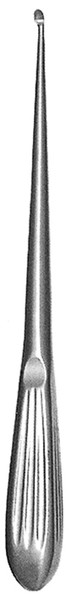 gSource Brun Curette 9none Hollow Handle Angled Oval #6/0