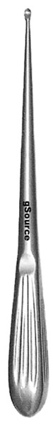 gSource Brun Curette 9none Hollow Handle Straight Oval #6/0