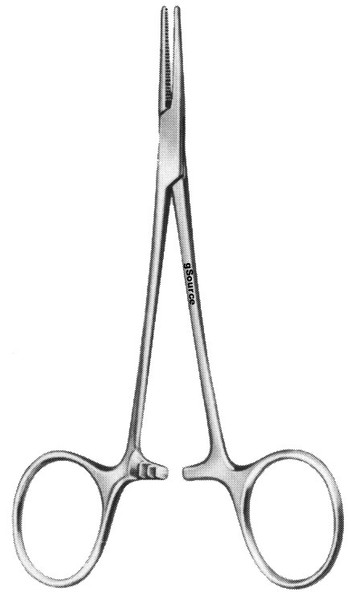 gSource Mosquito Forceps 5none Straight Serrated 1x2 Delicate