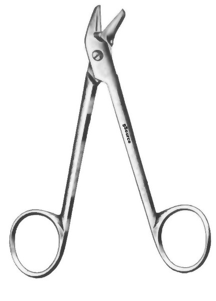 gSource Wire Cutting Scissors 4.75none Angled w/Notch