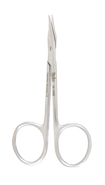 Integra-Miltex Eye Suture (Gradle) Scissors, 3.75none (9.5cm), Slightly Curved, Sharp Points