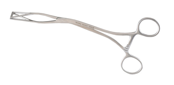 Integra-Miltex Lovelace Forceps 8IN, Angular, 1.125IN Wide Jaws