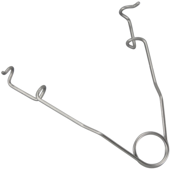 Integra-Miltex Plain Wire Eye Speculum, 2.5none (65mm), Blades 15mm Wide