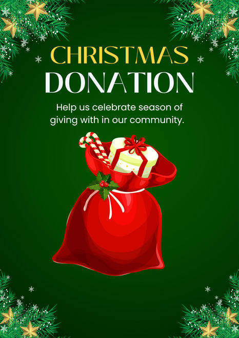 Donations to provide Christmas Gifts To House Of Hope