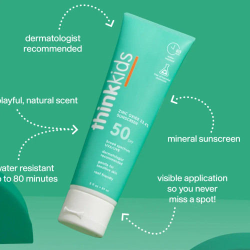 Think Kids Spf 50 Sunscreen 3oz.