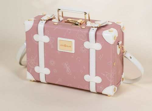 Vegan Leather Play Suitcase- Ballerina