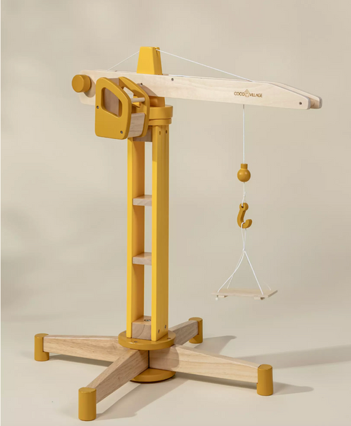 Oversized Wooden Construction Crane
