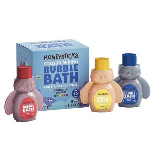 Honeysticks Bubble Bath Color Mixing 3pk 200ml