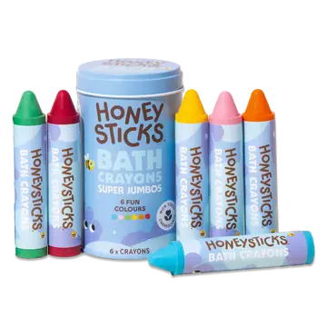 Honeysticks Bath Crayons Super Jumbos 6pk