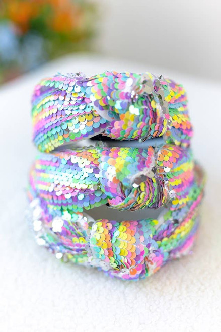 Sequin Headband - Colorful Cascade