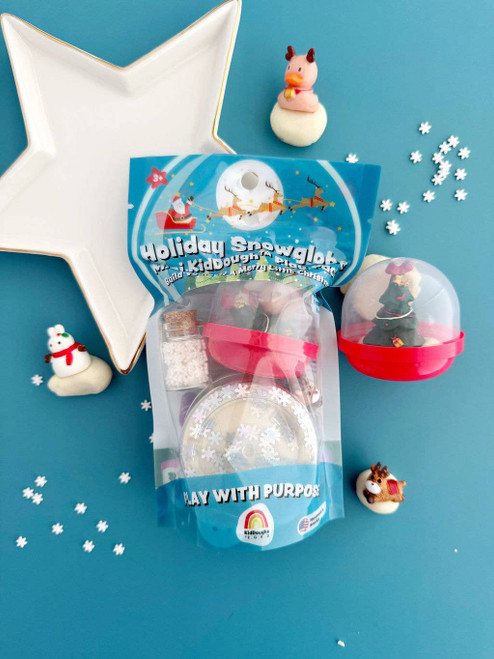 Holiday Snowglobe Mini KidDough Play Pack