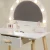 Wooden Play Vanity with Lighted Mirror & Stool