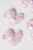 Sequin Hair Clip Set - Pastel: Heart - Round Sequin