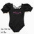 Puff Sleeve Leotard - Black Magic: 6Y