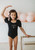 Puff Sleeve Leotard - Black Magic: 6Y