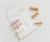 Embroidery Hair Clip Set - Pink Ombre: Clip