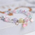 Crushed Glass Bead Stretch Bracelet - Whale