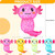 Squishy Salamander Candy Stress Relief Toy - Axolotl