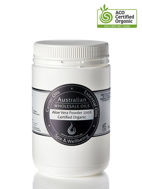Aloe Vera Powder 200X - Certified Organic | Australian Wholesale Oils