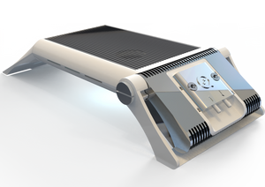 QCM-D, Quatz Crystal Microbalance with active thermal control and  simultaneous multi-overtone - side view