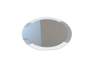 10 MHz Platinum QCM sensor for liquid Biosensing - Wrapped electrodes (Single side contacts) - Top side