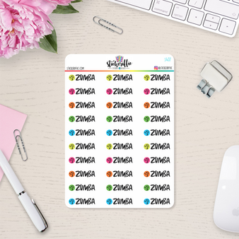 Zumba Planner Stickers - S407