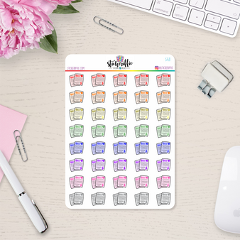 Bills Reminder Vinyl  Planner Stickers - S411