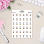 Unicorn Pizza Vinyl Planner Stickers - S246