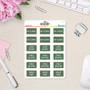 Chalkboard School Reminder Vinyl Planner Stickers - S457