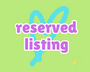 Reserved Listing - Color Decal