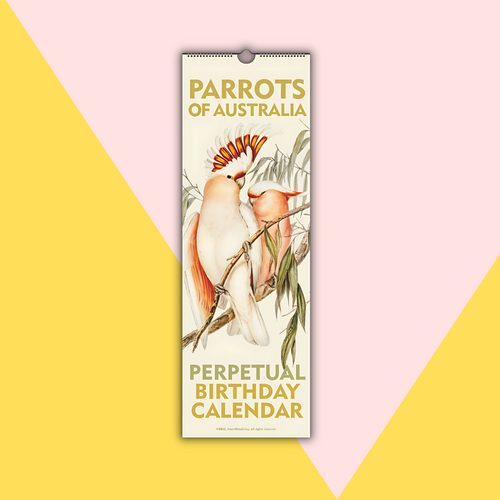 Parrots of Australia Birthday Calendar | Elizabeth Gould | US/Canada Version