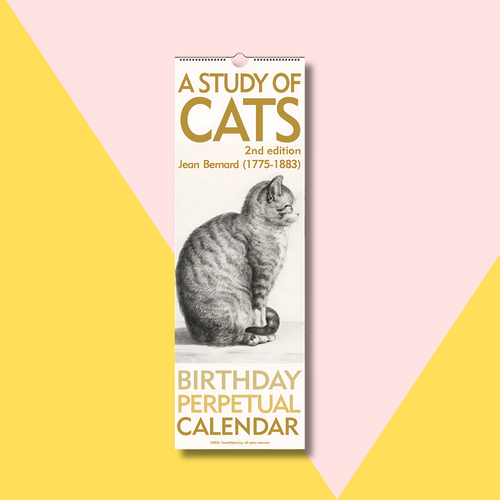 A Study of Cats Birthday Calendar | Vintage Sketches | US/Canada Version A Study of Cats Birthday Calendar | Vintage Sketches | US/Canada Version