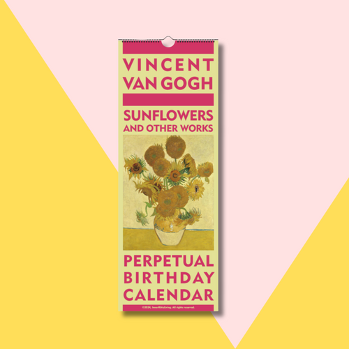 Van Gogh Sunflowers Birthday Calendar | International Version 