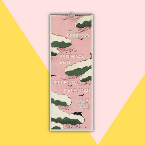 Pink Sky Birthday Calendar | Japanese Woodblock | EU/AU/UK/World Version Pink Sky Birthday Calendar | Japanese Woodblock | EU/AU/UK/World Version