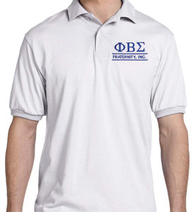 Sigma Greek Letter Bar Polo (2X - 4X)