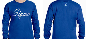 Sigma Script Long-Sleeve T-Shirt (2X - 4X) Sigma Script Long-Sleeve T-Shirt (2X - 4X)