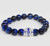Sigma Natural Blue Stone Bead Bracelet