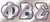 Sigma Outlined Mirror Plates - Silver