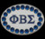 Sigma White Cufflinks w/ Crystals