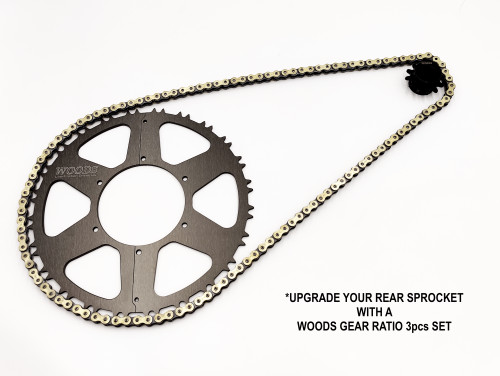 BUY A WOODS RATIO SET AND SAVE $$ (415 CHAIN SIZE) BUY A WOODS RATIO SET AND SAVE $$ (415 CHAIN SIZE)