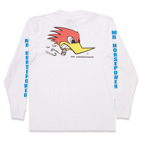 Mr Horsepower Long Sleeve White Shirt