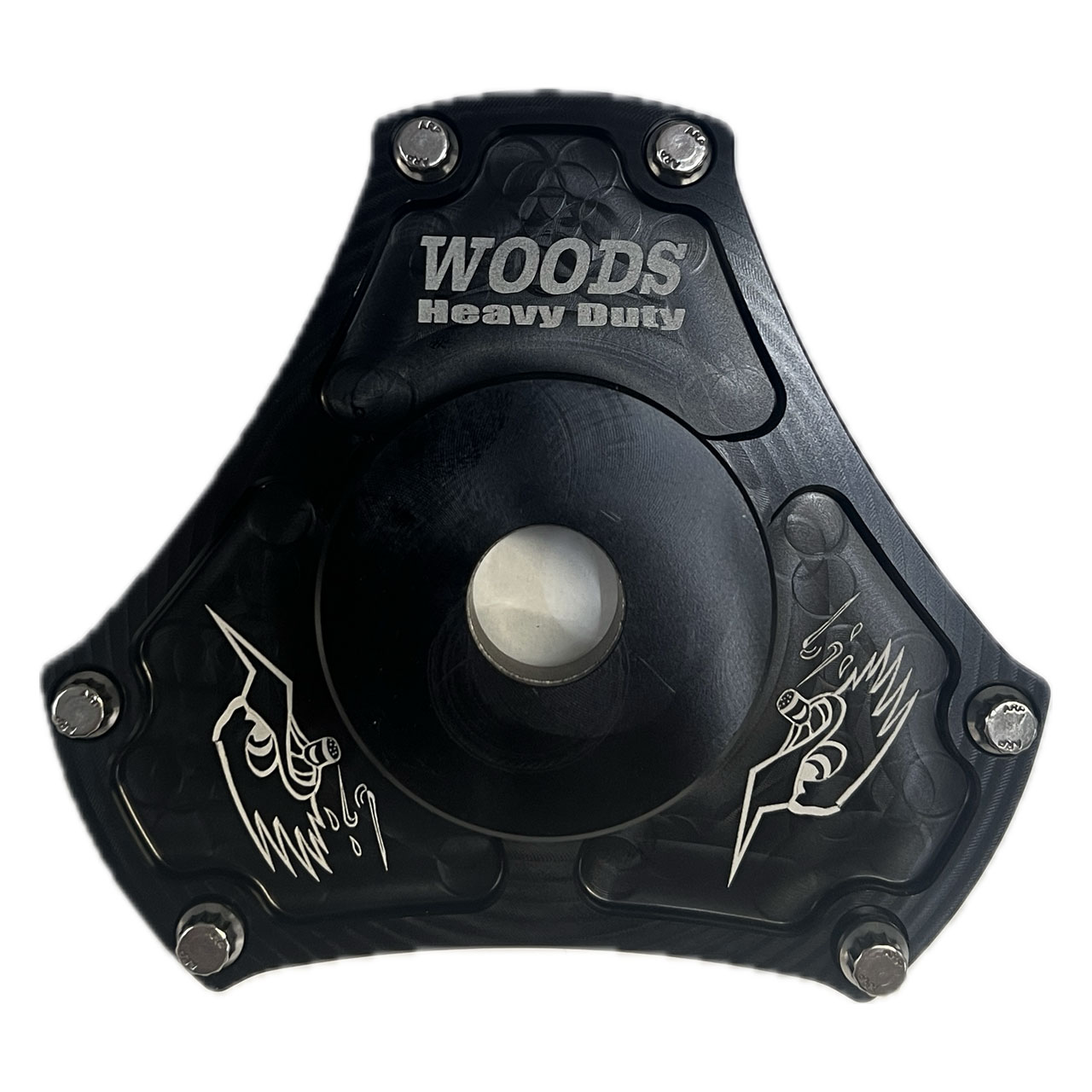 Shockwave Overdrive Black Clutch Cover Heavy Duty - Nic Woods Racing