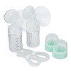 Complete Motif Luna kit including pump unit, four breast shields, bottles, tubing, and power adapter