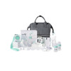 Manual silicone breast pump included with Motif Roam Starter Kit for backup pumping, travel, or power outages