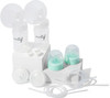 Lightweight portable Motif Luna pump with battery fitting neatly into diaper bag for travel