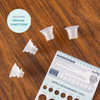 Five flange size options including 28mm breast shield plus 16mm, 19mm, 21mm, and 24mm inserts