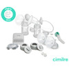 Cimilre E1 TX Medicaid Bundle with double electric pump, manual pump handle, and complete accessories on white background