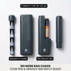 DIAVY pen case with dedicated slots for new and used sharps
