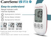 CareSens Fit S blood glucose monitoring system being held in hand – lightweight 50.5g design fits anywhere