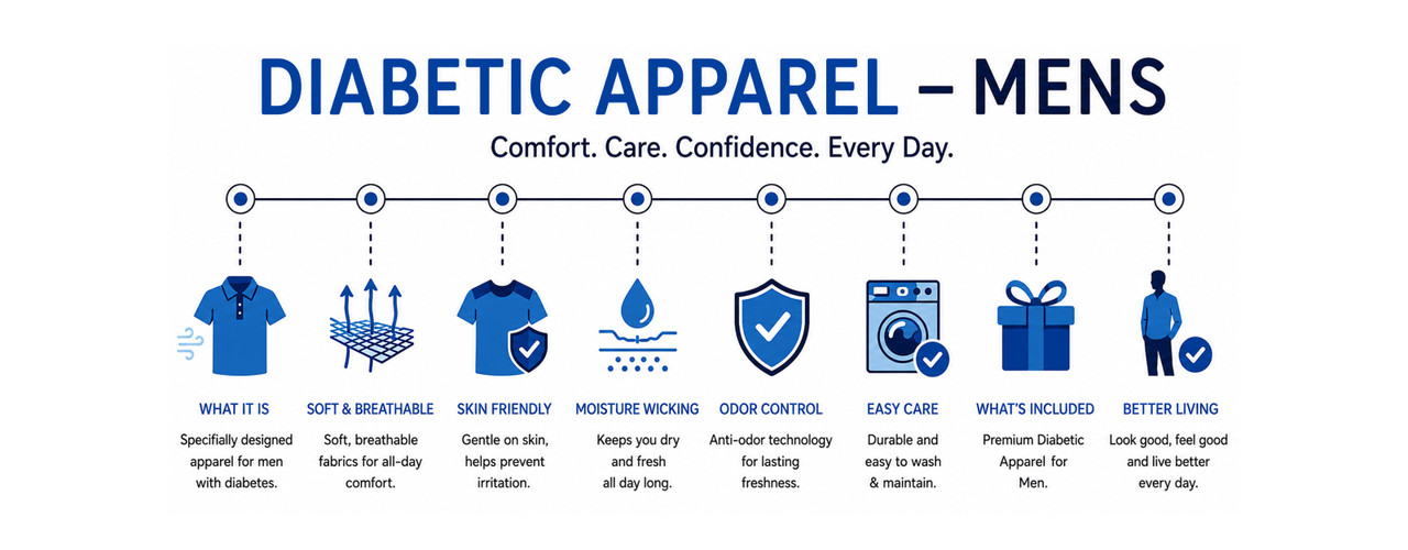 Diabetic Apparel Men's